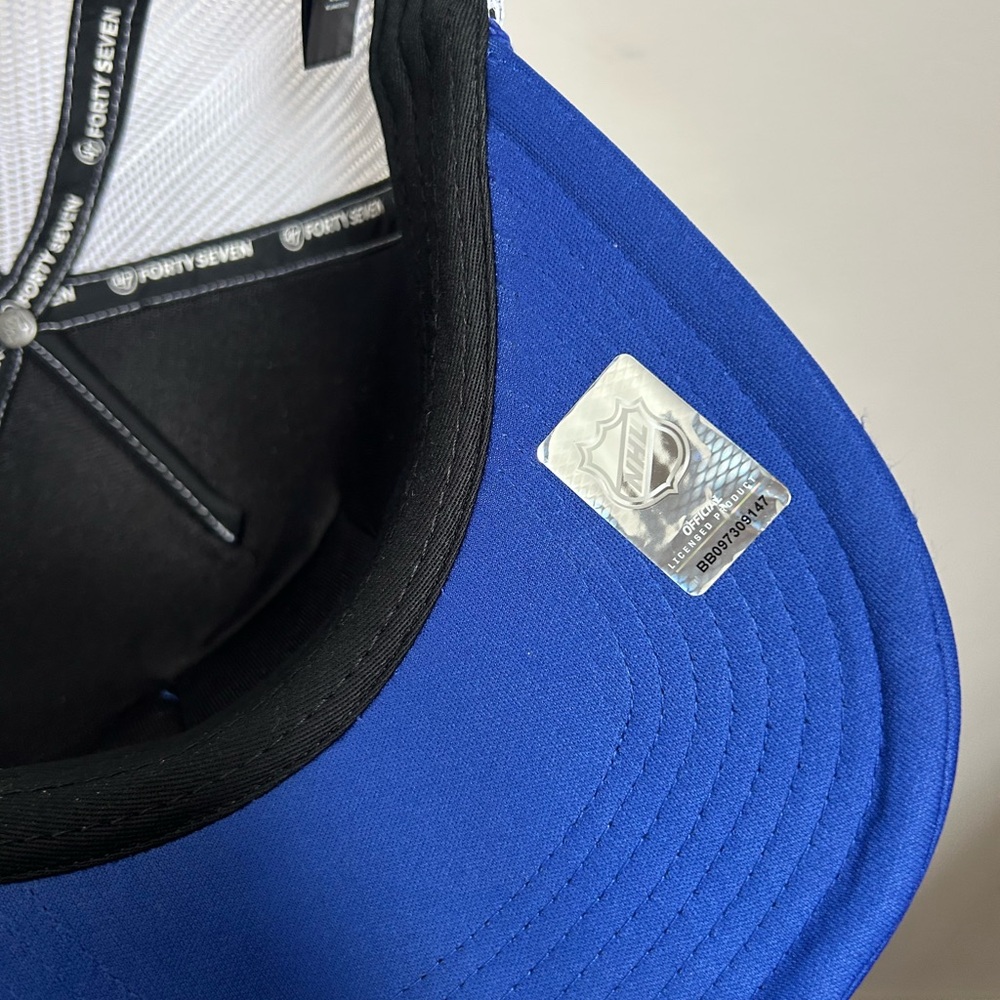 47 Royal Blue New York Rangers Adjustable Trucker Cap - Picture 5 of 7